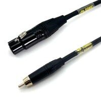Sonic Plumber Black and Gold RCA to 6.35mm (1/4